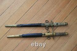 Set of two WWII Imperial Japanese Naval Officers Dirk's