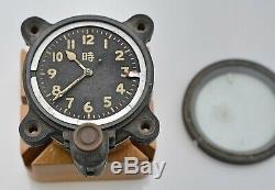 VERY RARE crica 1940's Seikosha WW2 Imperial Japanese Air Force Pilot Clock