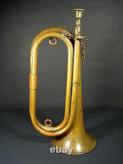 Vintage Brass Bugle in the Style of WWII Imperial Japanese Military Brass Bugle