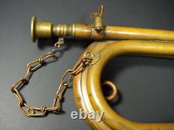 Vintage Brass Bugle in the Style of WWII Imperial Japanese Military Brass Bugle