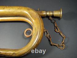 Vintage Brass Bugle in the Style of WWII Imperial Japanese Military Brass Bugle