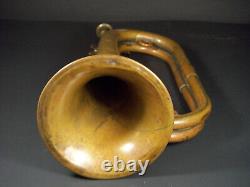 Vintage Brass Bugle in the Style of WWII Imperial Japanese Military Brass Bugle