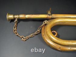 Vintage Brass Bugle in the Style of WWII Imperial Japanese Military Brass Bugle