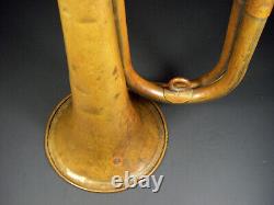 Vintage Brass Bugle in the Style of WWII Imperial Japanese Military Brass Bugle