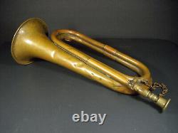 Vintage Brass Bugle in the Style of WWII Imperial Japanese Military Brass Bugle