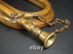 Vintage Brass Bugle in the Style of WWII Imperial Japanese Military Brass Bugle