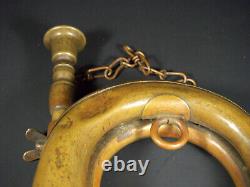 Vintage Brass Bugle in the Style of WWII Imperial Japanese Military Brass Bugle