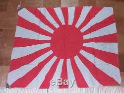Vintage Imperial Japanese Army WW2 National Flag Rising Sun Cotton World War II