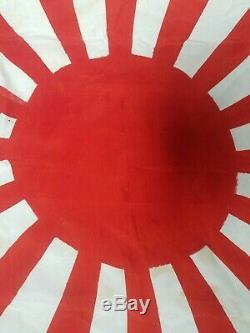Vintage Imperial Japanese Army WW2 National Flag Rising Sun Silk World War II