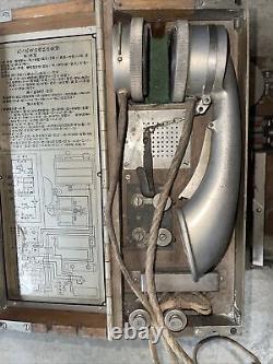 Vintage Imperial Japanese Army WWII Type 92 Field Phone 1940