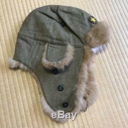 Vintage Imperial Japanese Army Winter cap WW2 WWII original from JAPAN