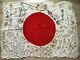 Vintage Imperial Japanese Army Meatball Good Luck Ww2 National Silk Flag Showa