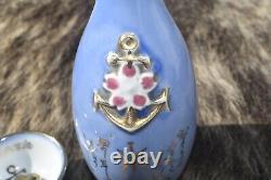 Vintage Japanese Army WW2 Imperial Military Imperial Sake Navy Bottle & Cup