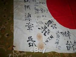 Vintage Japanese Flag Rising Sun WW2 Imperial Japan Army Naval with writing