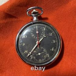 Vintage Japanese Imperial army Berna Pocket Watch silver good working #8