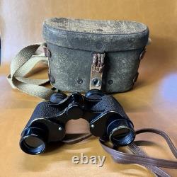 Vintage Original Ww2 Japanese Imperial Military 6x9.3 Binoculars And Field Case