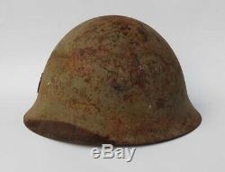 Vintage Original Wwii Japanese Imperial Army Helmet Vet Bring Back Fast Ship