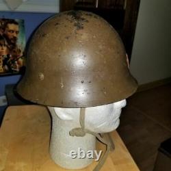 WORLD WAR TWO ORIGINAL WW2 Imperial Japanese ARMY T90 COMBAT Helmet