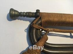 WW II 2 Imperial Japanese Army Military bugle Brass Trumpet Shingunrappa antique