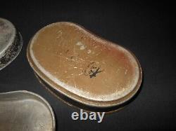 WW II Imperial Japanese Army EM / NCO MESS KIT LIDS x3 VERY NICE