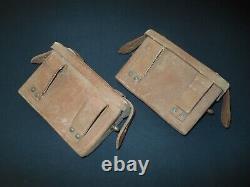 WW II Imperial Japanese Army RIFLE LEATHER AMMUNITION POUCH SET SUPERB