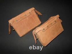 WW II Imperial Japanese Army RIFLE LEATHER AMMUNITION POUCH SET SUPERB