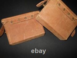 WW II Imperial Japanese Army RIFLE LEATHER AMMUNITION POUCH SET SUPERB