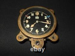 WW II Imperial Japanese Army SEIKOSHA MODEL 100 AIRCRAFT CLOCK VET ESTATE