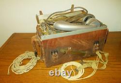 WW II Imperial Japanese Army TYPE 92 FIELD TRENCH PHONE with LEATHER CASE