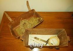 WW II Imperial Japanese Army TYPE 92 FIELD TRENCH PHONE with LEATHER CASE