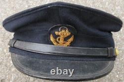 WW II Imperial Japanese Naval Academy Type 3 Cap 1944 Rare Military Headgear