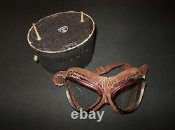 WW II Imperial Japanese Navy Army PILOT FLIGHT GOGGLES A6M GM1 BOXED