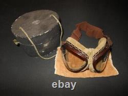 WW II Imperial Japanese Navy Army PILOT FLIGHT GOGGLES A6M GM1 BOXED