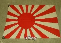 WW II Imperial Japanese Navy Army RISING SUN FLAG 25 x 37 VERY NICE