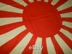 WW II Imperial Japanese Navy Army RISING SUN FLAG 25 x 37 VERY NICE