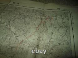 WW II Imperial Japanese Navy / Army TOPOGRAPHICAL BATTLE MAP RARE