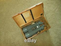 WW II Imperial Japanese Navy BIG EYE 15x80 SHIPBOARD BINOCULARS BOXED