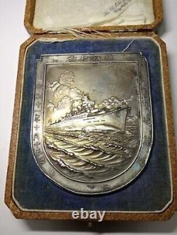 WW II Imperial Japanese Navy Battle Cruiser 1936 Launch Medal, Rare