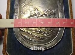 WW II Imperial Japanese Navy Battle Cruiser 1936 Launch Medal, Rare