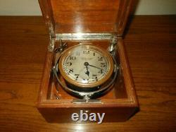 WW II Imperial Japanese Navy CHRONOMETER / SHIP DECK CLOCK VERY RARE