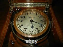 WW II Imperial Japanese Navy CHRONOMETER / SHIP DECK CLOCK VERY RARE