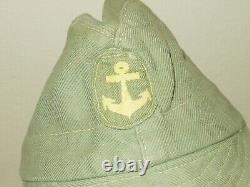 WW II Imperial Japanese Navy EM / NCO Summer Field Side Cap SUPERB