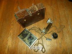 WW II Imperial Japanese Navy / Field Trench Phone Telephone RARE EARLY VARIANT