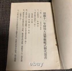 WW II Imperial Japanese Navy Fleet Review Program 1936 Rare Military Book