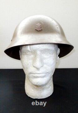 WW II Imperial Japanese Type 90 CIVIL DEFENSE HELMET / LINER / STRAPS NICE