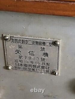 WW II Imperial Japanese transceiver air frequency receiver military aircraft