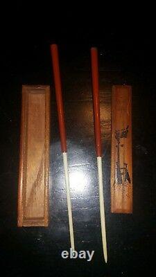 WW-II Japanese Infantryman's Personal Chop-sticks samurai sword collectible