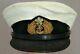 Ww2 Era Named Japanese Navy Officers Visor Cap With White Cover Imperial Japan