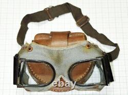 WW2 Former Imperial Japanese Army Dustproof glasses goggles with case