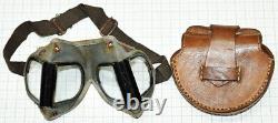 WW2 Former Imperial Japanese Army Dustproof glasses goggles with case